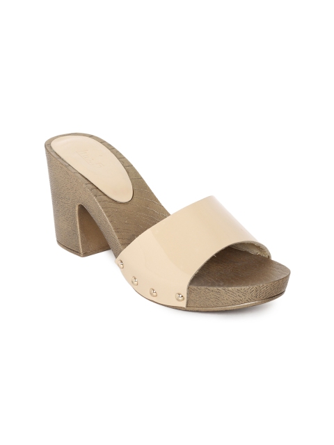 Inc 5 Women Beige Solid Sandals