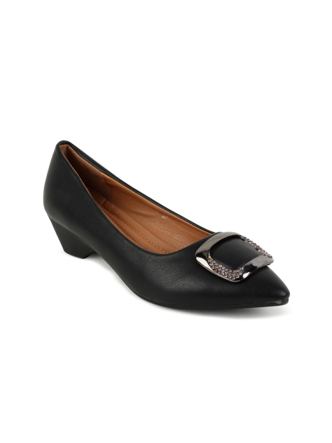 Lovely Chick Women Black Solid Pumps