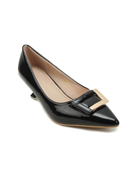 Lovely Chick Women Black Solid Pumps