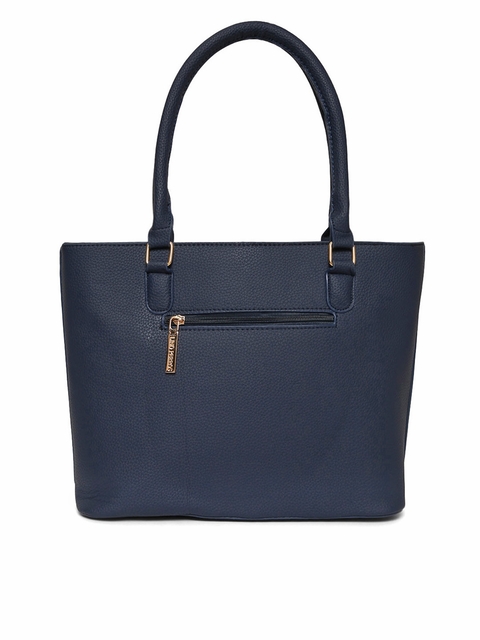 Lino Perros Navy Blue Solid Shoulder Bag