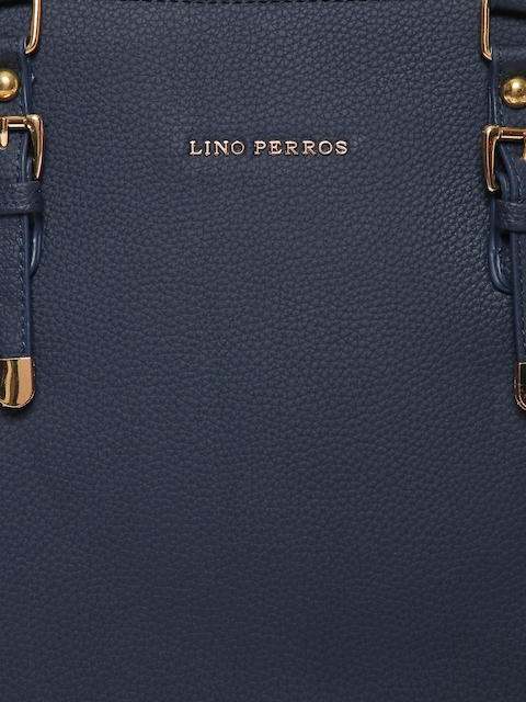 Lino Perros Navy Blue Solid Shoulder Bag