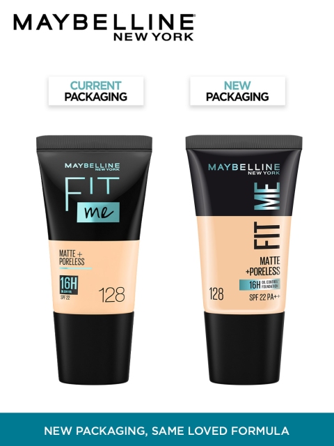 Maybelline New York Fit Me Matte+Poreless Foundation 18 ml - Warm Nude 128 - Image 8