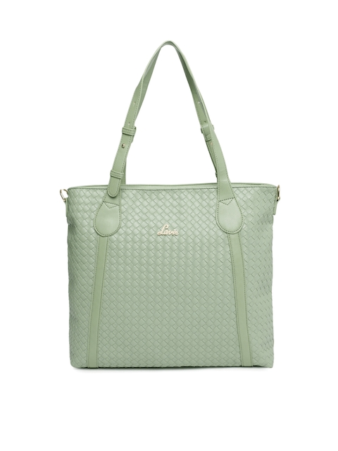Lavie Green Textured Shoulder Bag