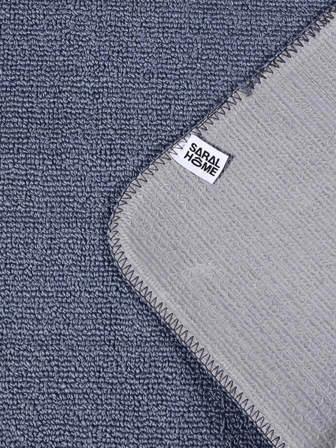 Saral Home Blue Handloom Solid Runner - Image 3
