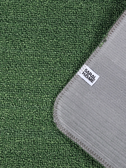Saral Home Green Solid Anti-Slip Runner - Image 3
