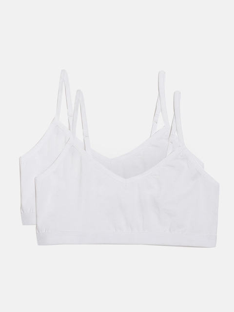 Fame Forever by Lifestyle Girls Pack of 2 White Non-Wired Bralette 8903742106363