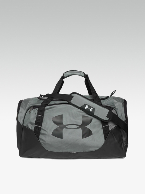 UNDER ARMOUR Unisex Grey & Black Colourblocked Undeniable 3.0 LG Duffle Bag