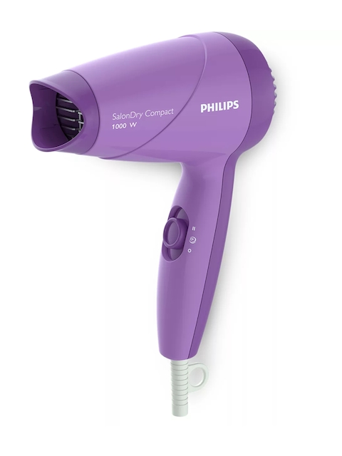 Philips Women SalonDry 1000W Thermo Protect Compact Hair Dryer **** Purple