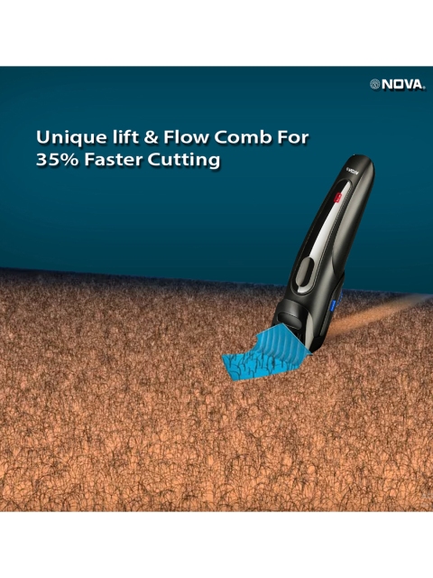 NOVA Men Black Series NHT 1097 USB Cordless Trimmer - Image 7