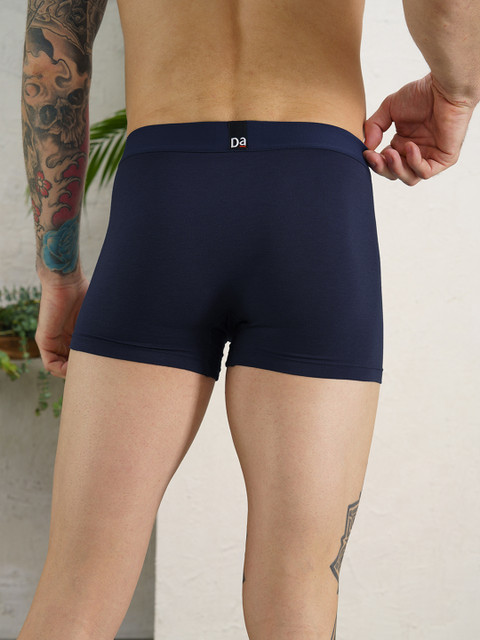 DaMENSCH Pack of 3 DEO-SOFT Solid Premium Egyptian Cotton-Modal Blend Trunk - Image 5