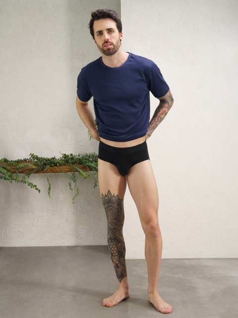 DaMENSCH DEO-SOFT Solid Premium Egyptian Cotton-Modal Blend Briefs - Image 3