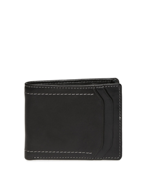 WAC Men Black Leather Wallet
