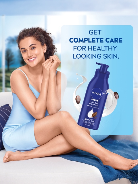 Nivea Unisex Cocoa Nourish 48h Deep Moisturising For Very Dry Skin Body Lotion 200 ml - Image 3
