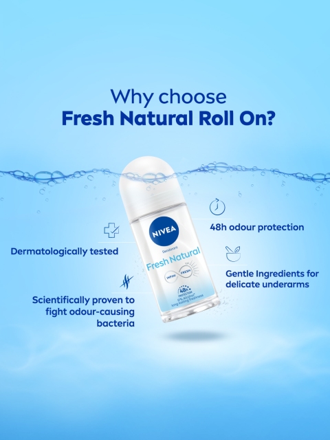 Nivea Women Set of 2 Fresh Natural Roll-On Deodorant - Image 3