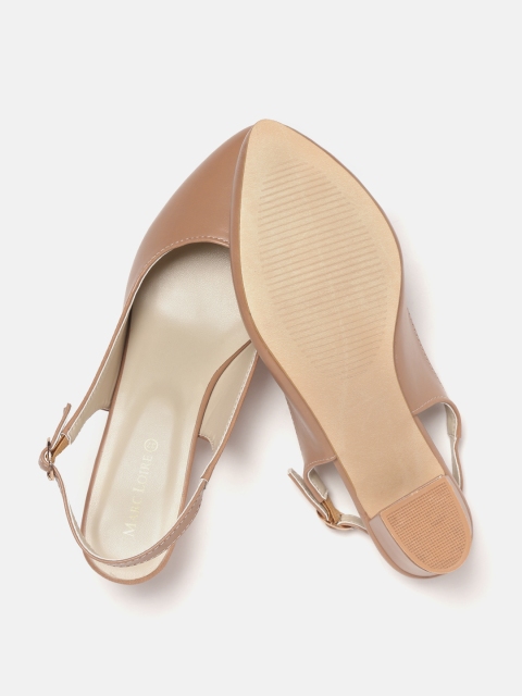 Marc Loire Women Brown Solid Pumps - Image 4