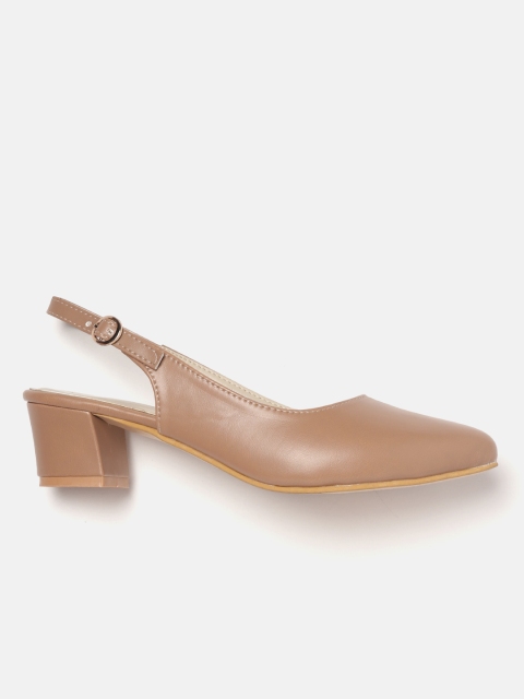 Marc Loire Women Brown Solid Pumps - Image 3