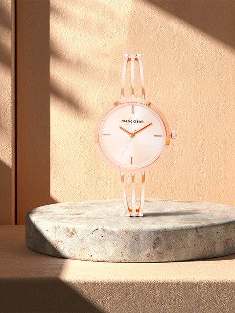 Marie Claire Women Rose Gold-Toned Analogue Watch MC 14C-A