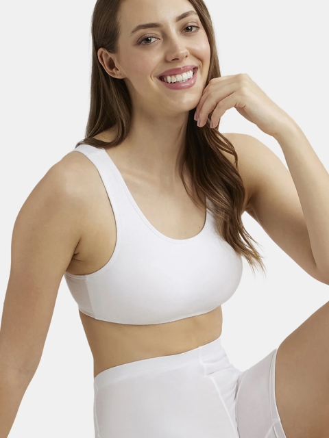 Jockey Super Combed Cotton Stretch StayFresh Slip On Crop Top-1582 - Image 5