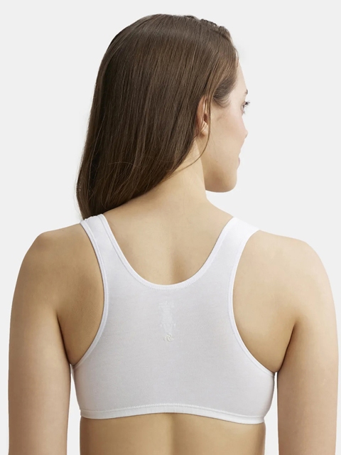 Jockey Super Combed Cotton Stretch StayFresh Slip On Crop Top-1582 - Image 3