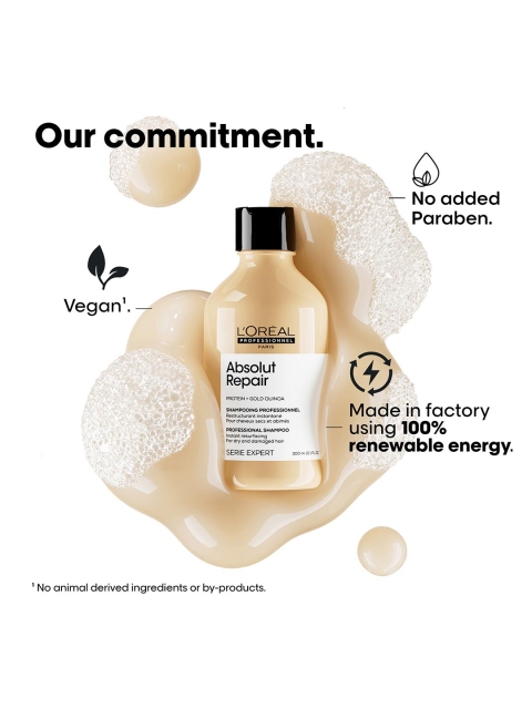 LOreal Professionnel Absolut Repair Shampoo For Dry and Damaged Hair with Protein - 300ml - Image 9