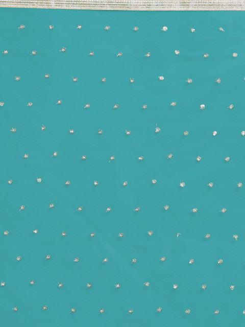 Dupatta Bazaar Green & Gold-Toned Embroidered Dupatta - Image 2