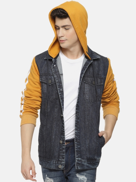 Campus Sutra Men Charcoal Solid Jacket