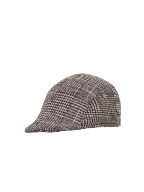 FabSeasons Men Brown & Black Self Design Ascot Cap - Image 2