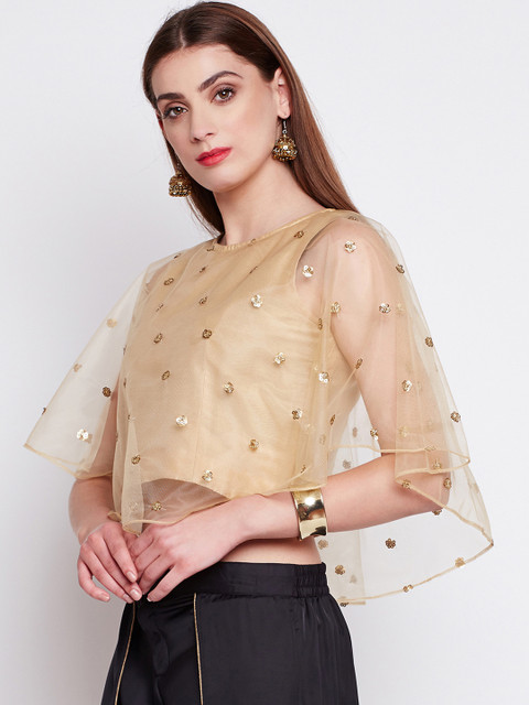 studio rasa Women Embroidered Crop Top - Image 3