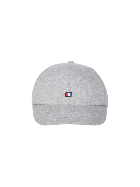 FabSeasons Men Grey Solid Baseball Cap