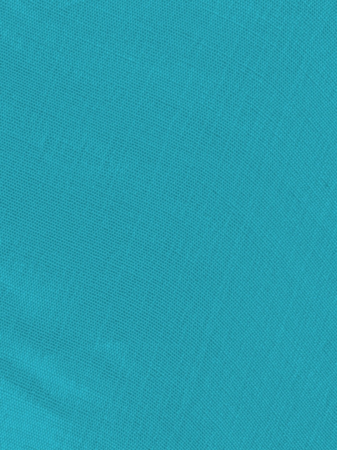 Blissta Yellow & Teal Blue Embroidered Cotton Blend Unstitched Dress Material - Image 4
