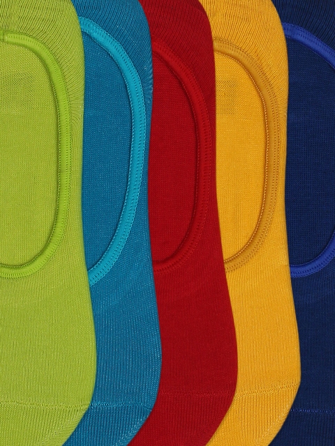 Supersox Kids Pack of 5 Assorted Solid Shoe Liners - Image 3