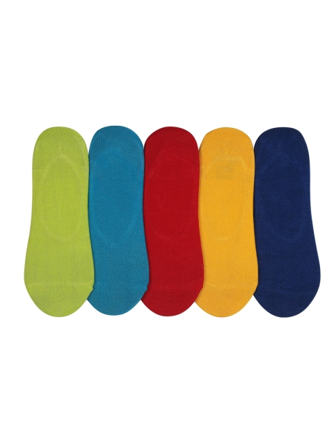 Supersox Kids Pack of 5 Assorted Solid Shoe Liners - Image 2
