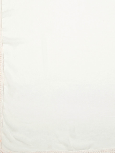 Dupatta Bazaar Off-White Solid Dupatta - Image 2