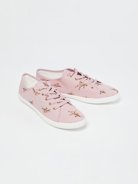 Ginger by Lifestyle Women Pink Printed Sneakers
