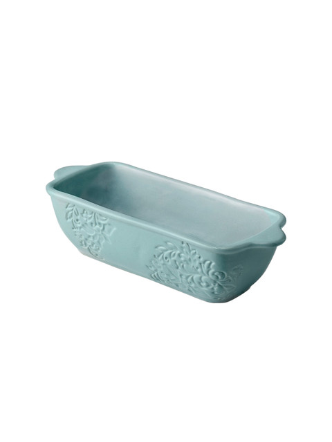 ellementry Blue Upper Crust Ceramic Loaf Pan - Image 2