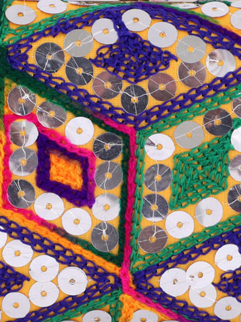 REZZY Blue & Green Embellished Embellished Clutch - Image 5