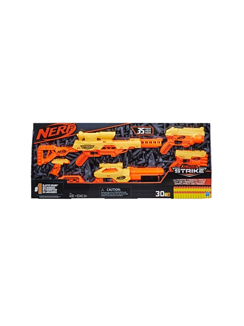 NERF Kids Yellow & Orange 35-Piece Alpha Strike Ultimate Mission Pack