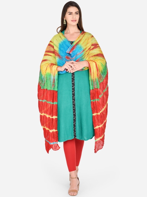 Dupatta Bazaar Multicoloured Leheriya Dupatta - Image 6