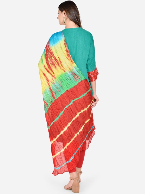 Dupatta Bazaar Multicoloured Leheriya Dupatta - Image 5