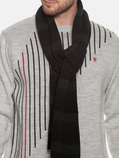 513 Men Beige & Red Woven Design Mufflers - Image 2