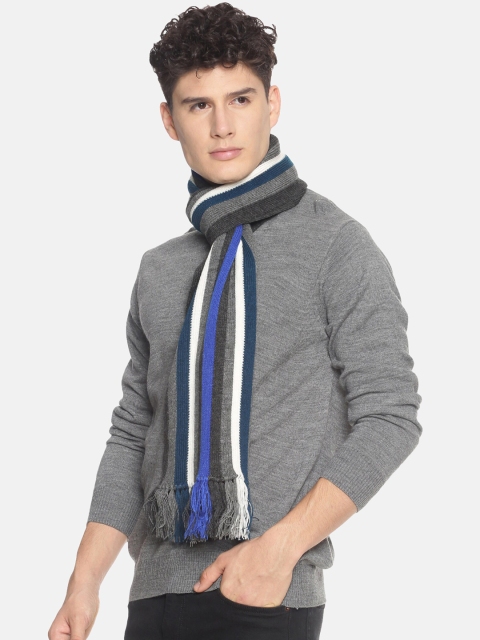 513 Men Beige & Red Woven Design Mufflers - Image 3