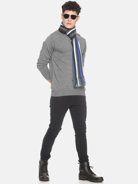 513 Men Beige & Red Woven Design Mufflers - Image 4