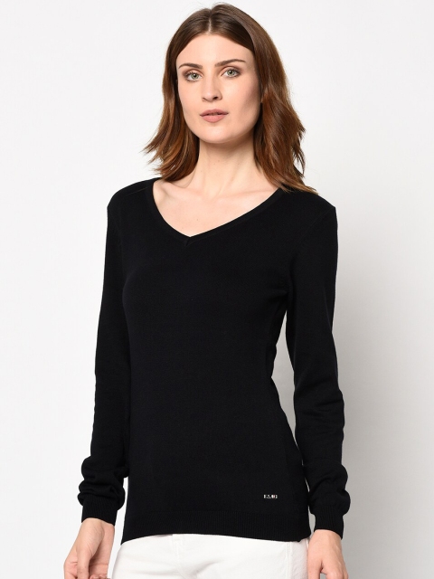 98 Degree North Women Black Solid Pullover Sweater - Image 4