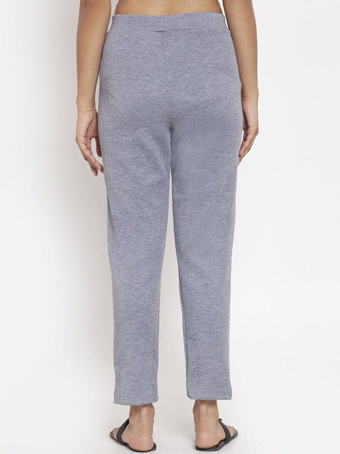 TAG 7 Women Grey Woolen Ankle-Length Leggings Pants - Image 3