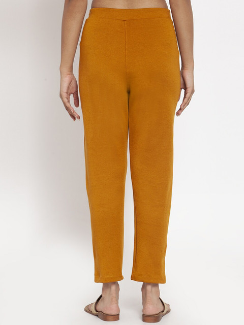 TAG 7 Women Mustard Woolen Ankle Length Leggings - Image 3