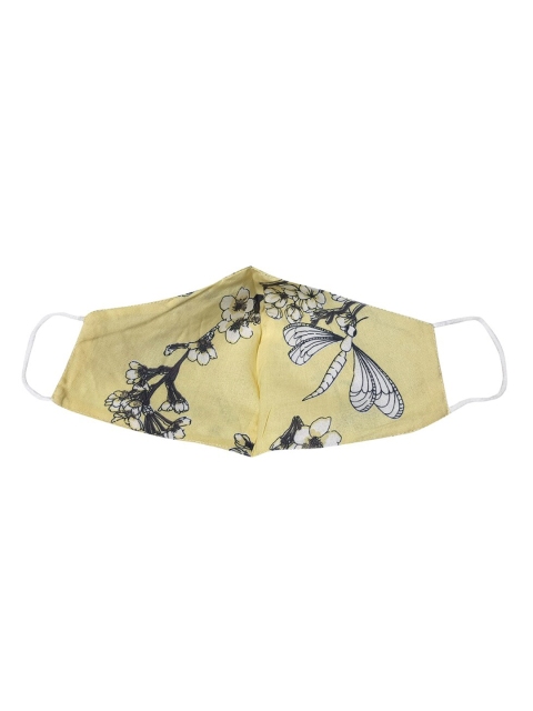 Aditi Wasan Unisex Set of 3 Multicolored Printed 3 Ply Face Mask - Image 6