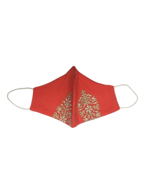 Aditi Wasan Unisex Multicoloured Pack of 3 Printed Reusable 3-Ply Cloth Masks - Image 3