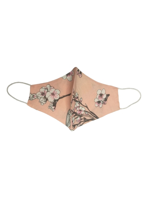 Aditi Wasan Unisex Set of 3 Multicolored Printed 3 Ply Face Mask - Image 5