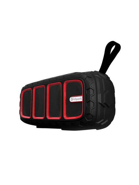 FitSpark Black & Red TAAL Portable Wireless Speaker