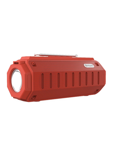 FitSpark Red DHUN Portable Wireless Speaker with LED Lights